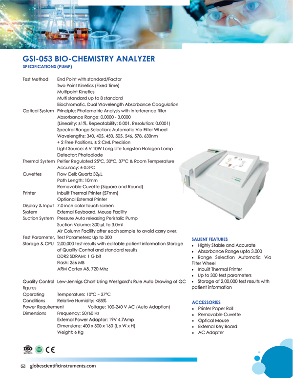 BIO-CHEMISTRY ANALYZER 