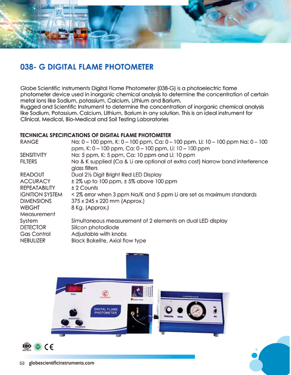 DIGITAL FLAME PHOTOMETER 