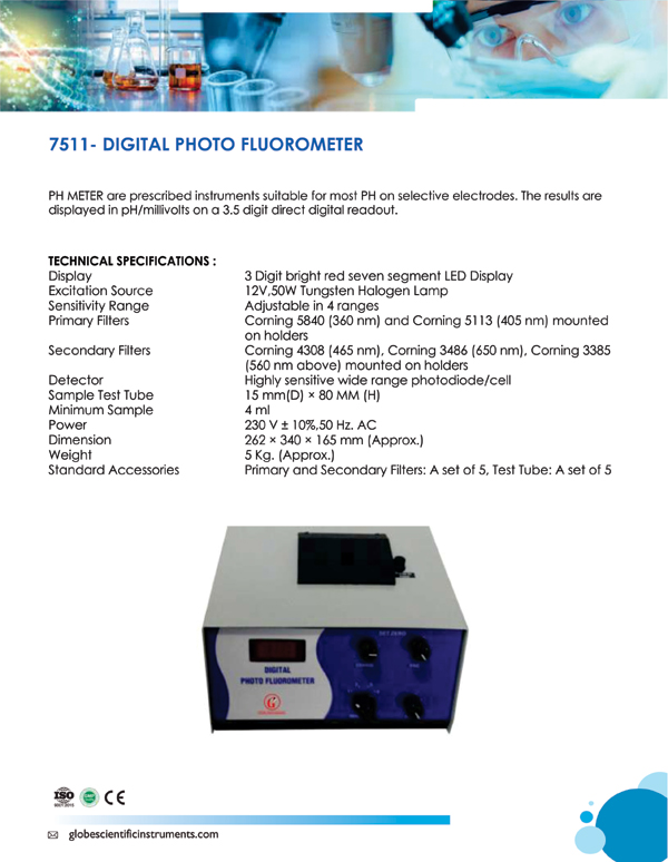 DIGITAL PHOTO FLUOROMETER 