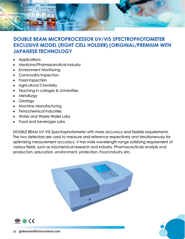 DOUBLE BEAM MICROPROCESSOR  UV-VIS SPECTROPHOTOMETER N2 JPG