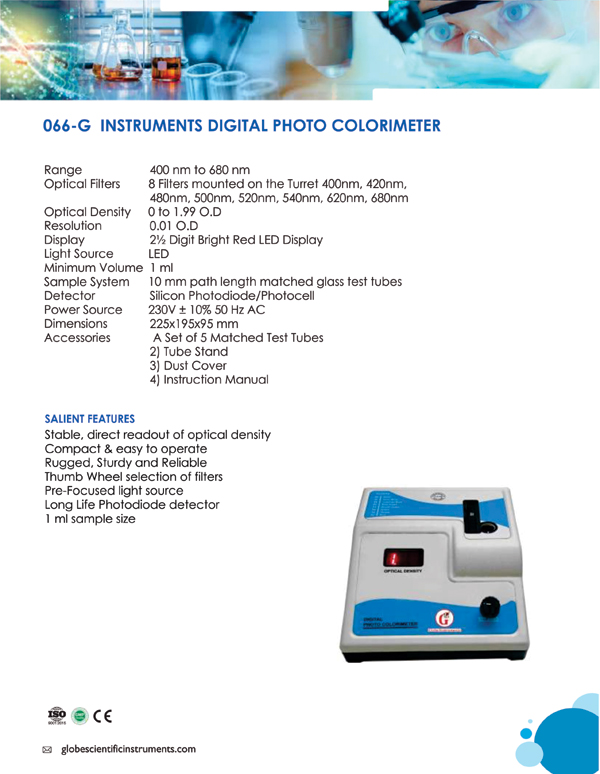 INSTRUMENTS DIGITAL COLORIMETER