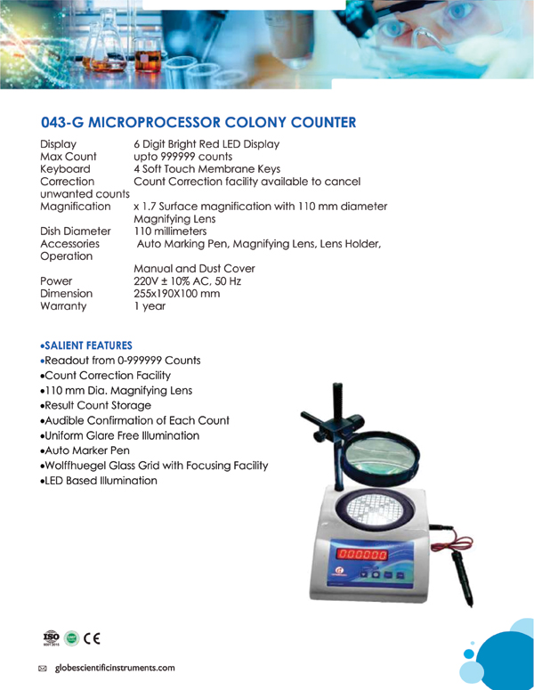 MICROPROCESSOR COLONY COUNTER 