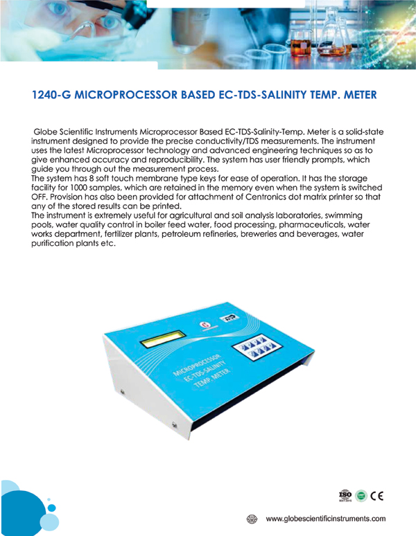 MICROPROCESSOR PH MV   TEMP METER 1