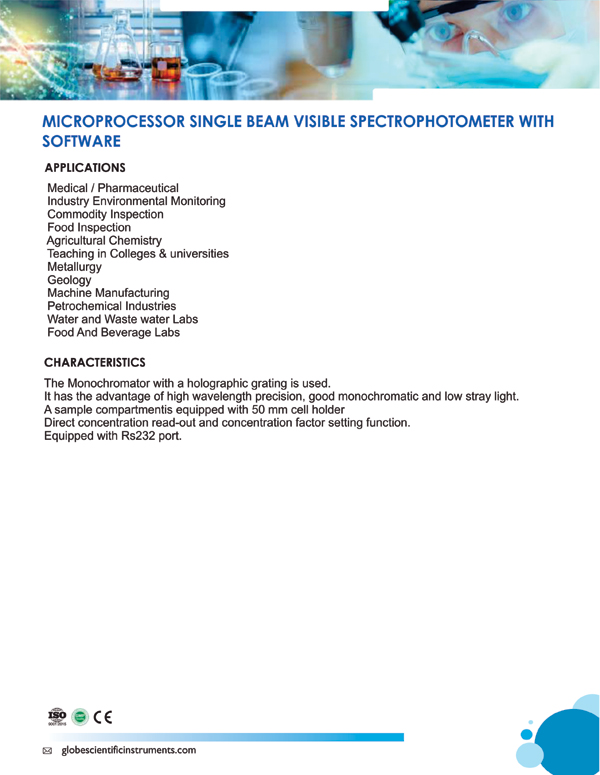 MICROPROCESSOR VISIBLE SPECTROPHOTOMETER