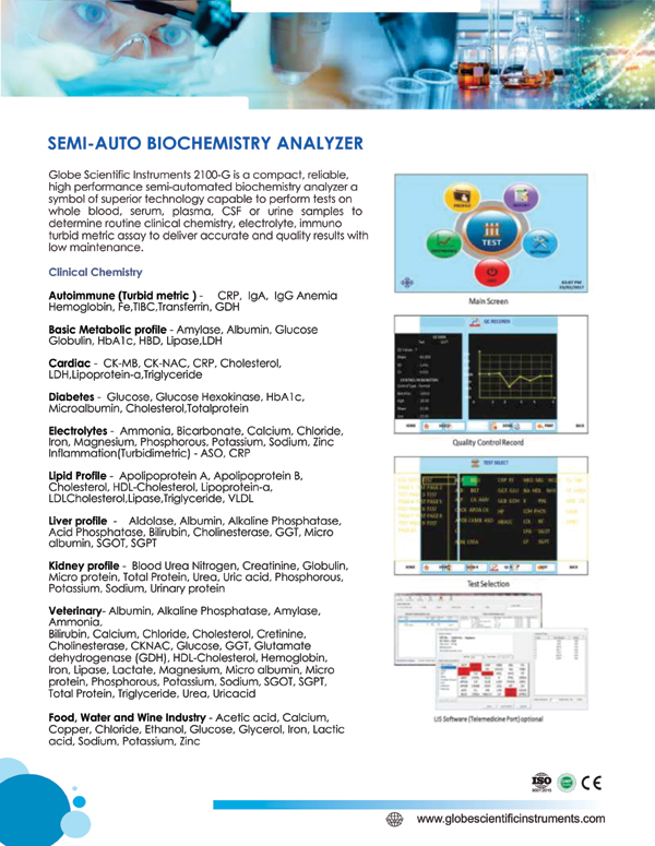 SEMI-AUTO BIOCHEMISTRY ANALYZER